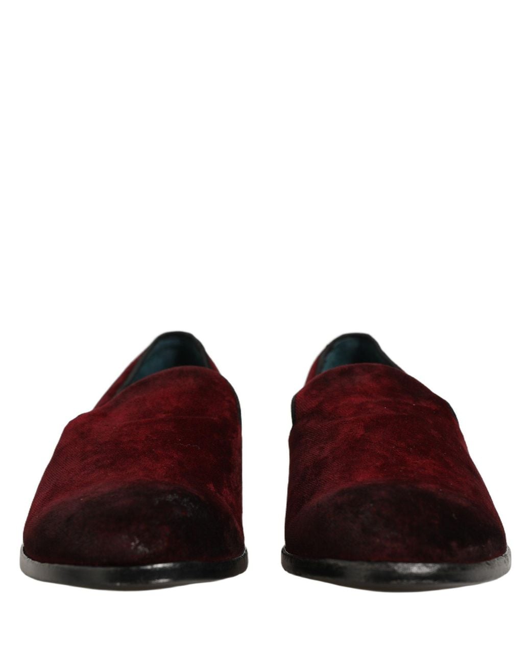 Dolce & Gabbana Black Suede Slip On Slippers Loafers Shoes Leather for men