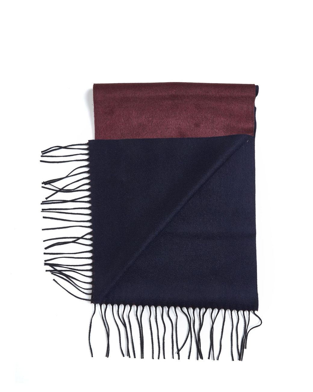 D 40 Purple Burgundy And Scarf With Fringes for men