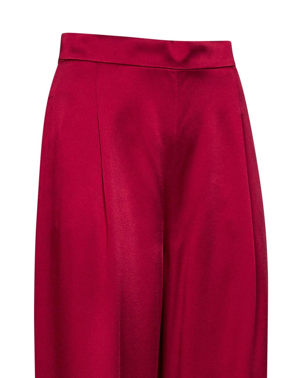 Max Mara Red Ruby Msealpaca Palazzo Trousers