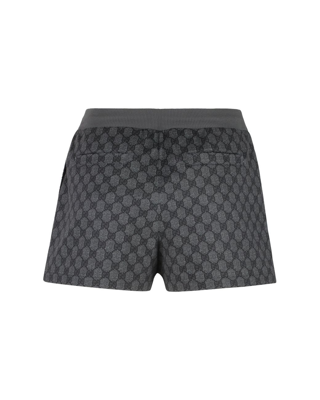 Gucci Gray Cotton Blend Shorts Polyester