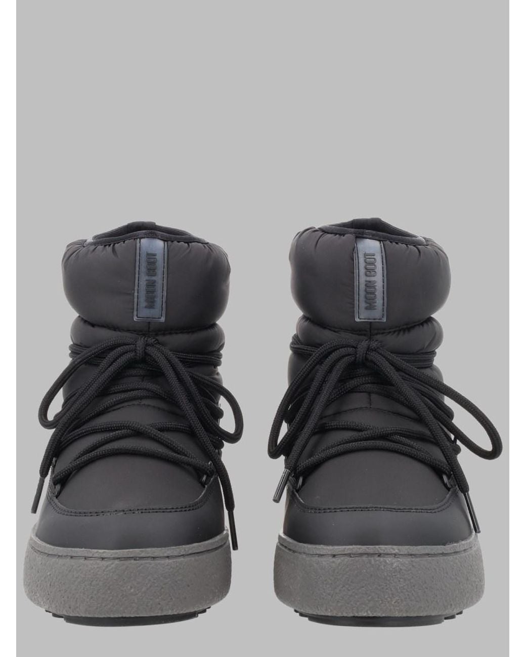 Moon Boot Gray Ankle Boots Ltrack Low Polyamide Polyurethane