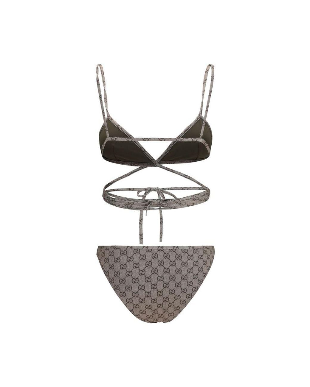 Gucci Multicolor Beige Polyester Bikini