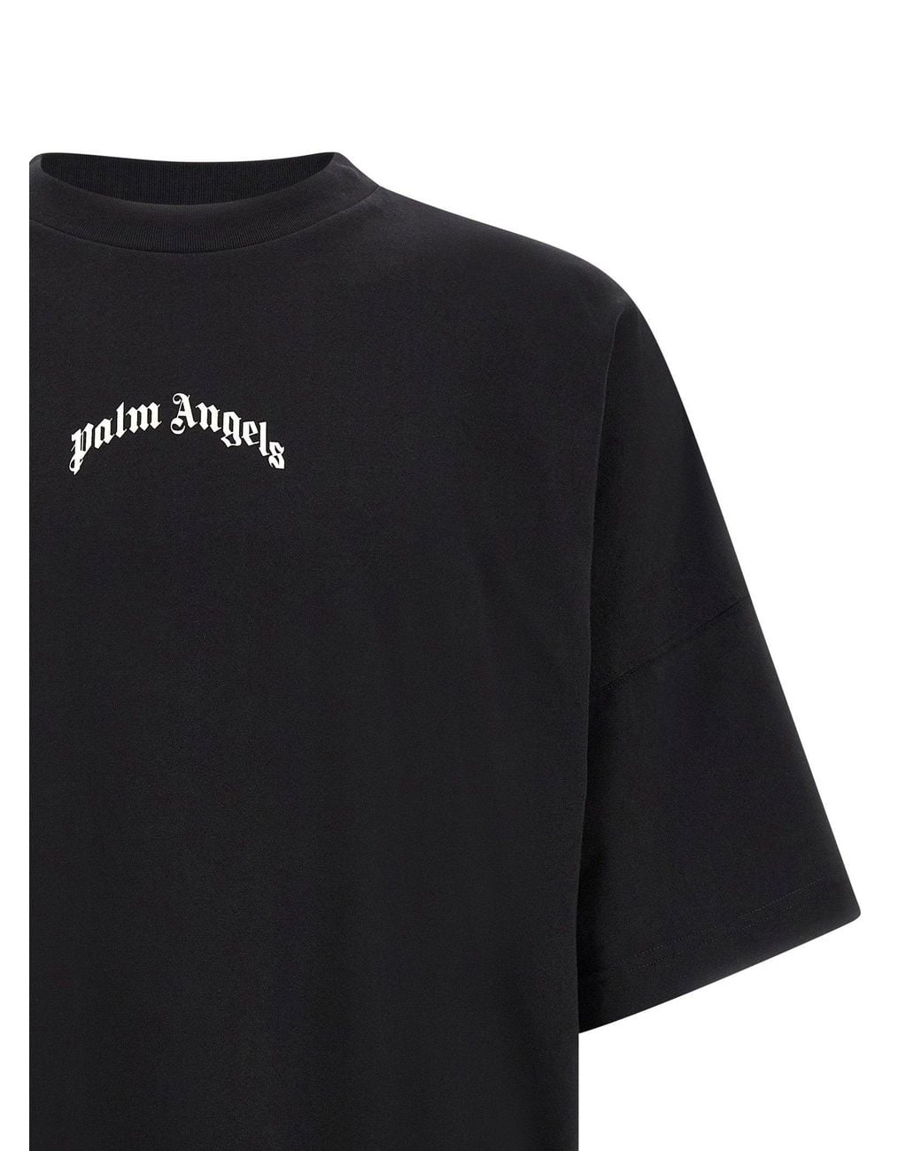 Palm Angels Black Logo-Graphic T-Shirt for men