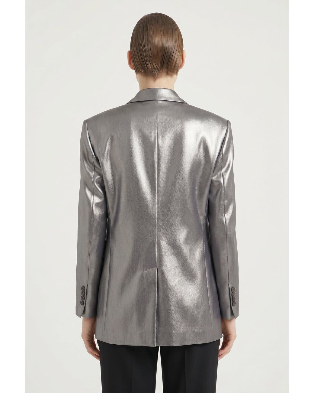 Brunello Cucinelli Gray Tailored Double Breasted Blazer