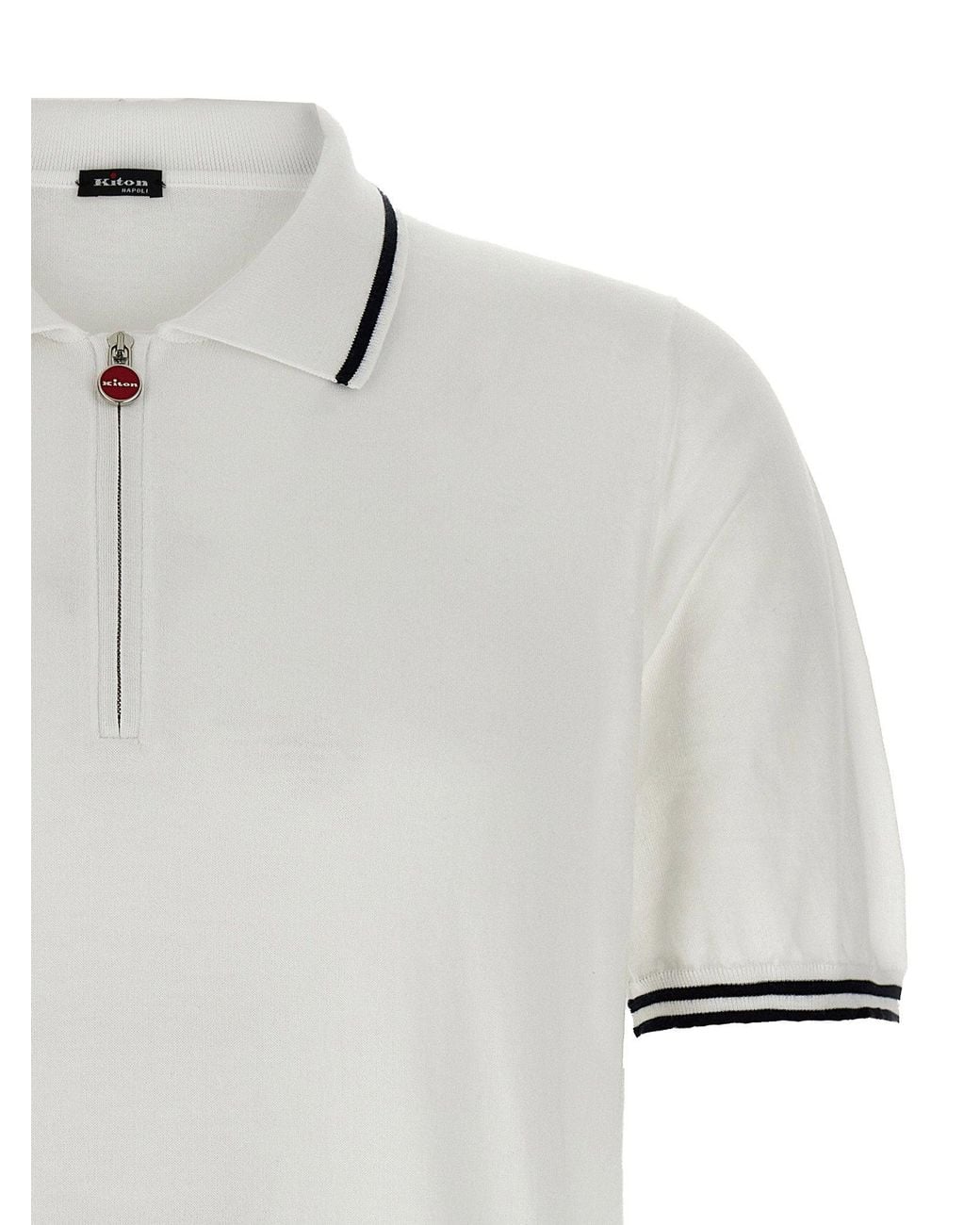 Kiton White Ciro Polo