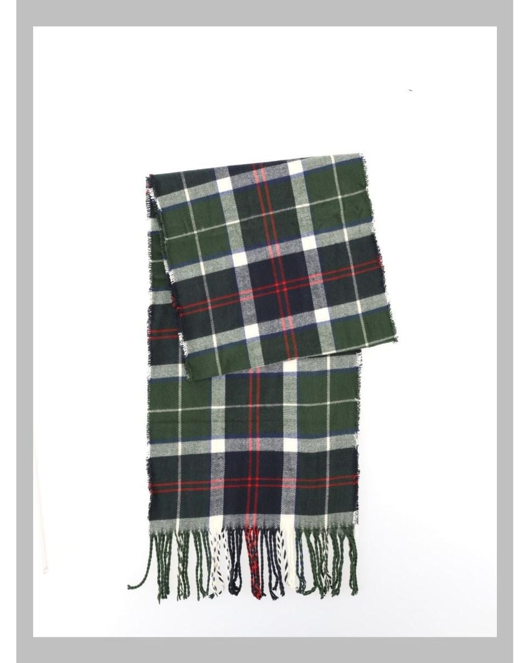 Barbour White Swinton Beanie And Galingale Scarf Set Acrylic for men