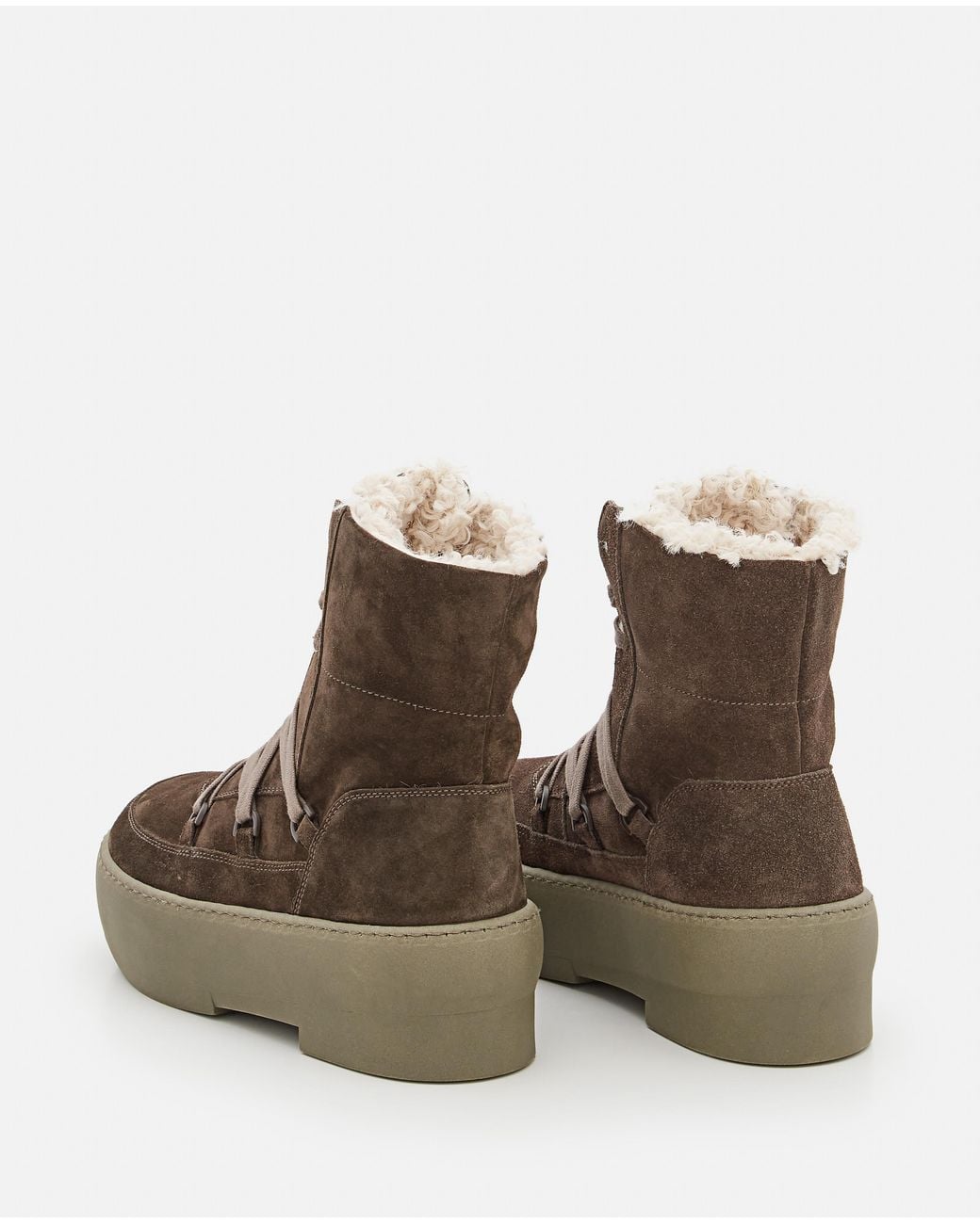 Gia Borghini Brown Lace Up Boots