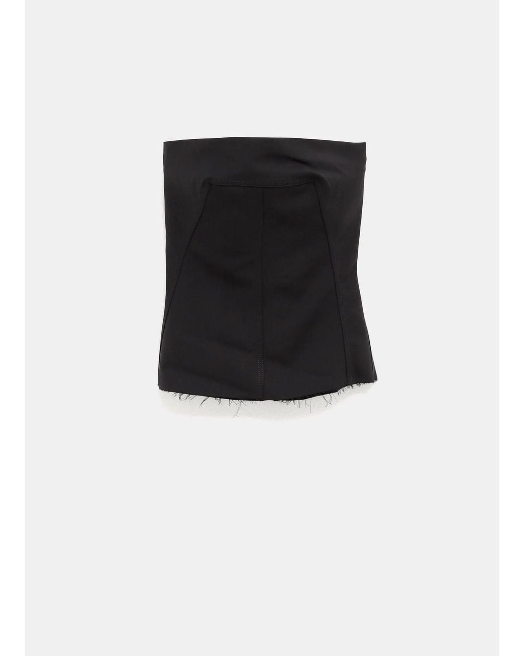 Rick Owens Black Top Bustier Noir