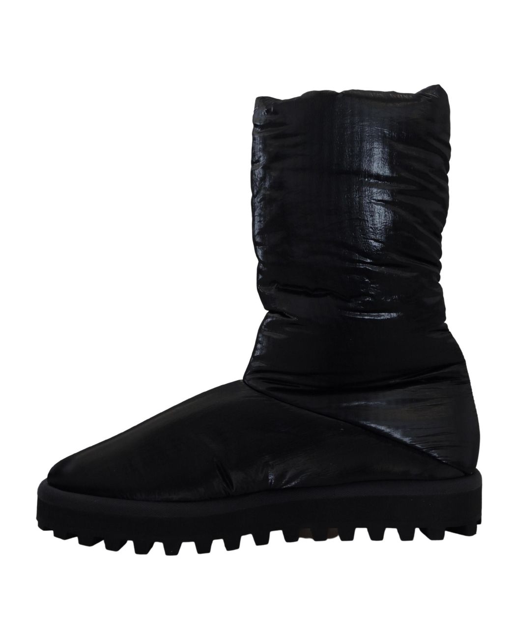 Dolce & Gabbana Black Elegant Mid-Calf Boots for men