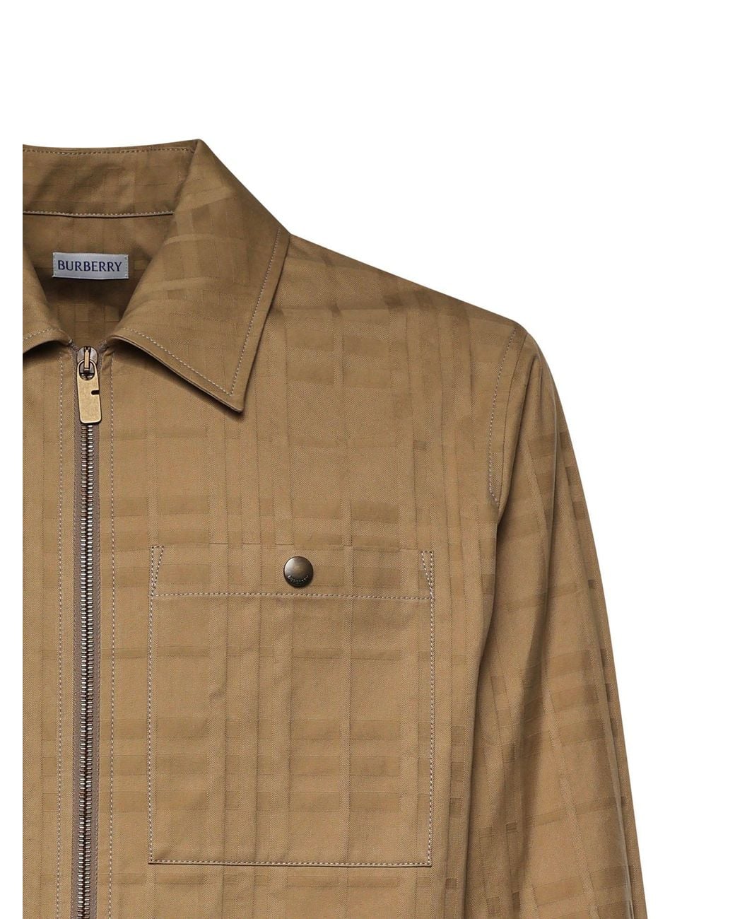 Burberry Natural Oakwell Cotton Jacket for men