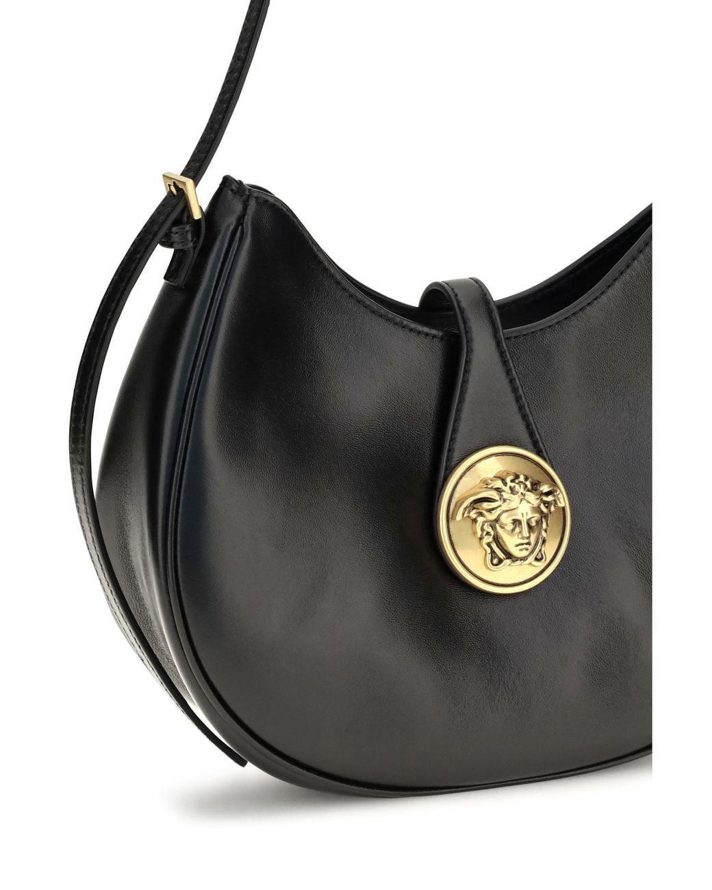 Versace Black Versace Emblème Hobo Bag