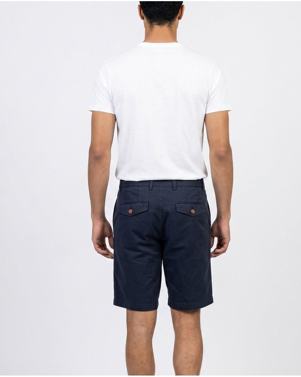Brunello Cucinelli Blue Tailored Cotton Shorts for men