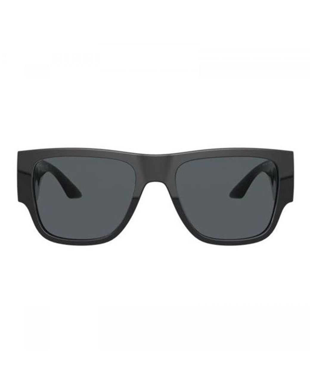 Versace Black Sunglasses Square Full Rim, Frame And Dark Lens Ve4403Gb1-87 for men