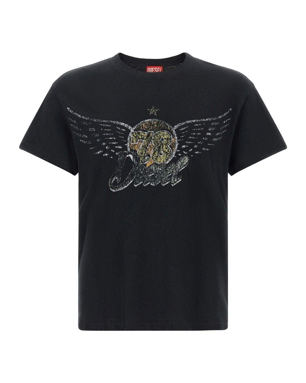 DIESEL Black T-Gerio-A T-Shirt for men