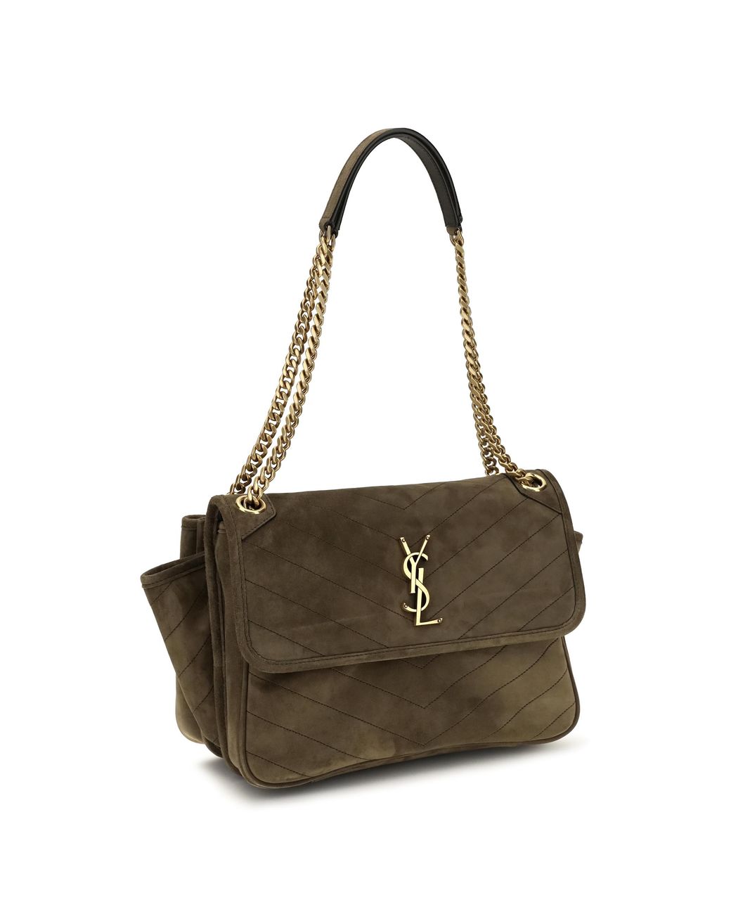 Saint Laurent Brown Saint Laurent Niki Tripouch Shoulder Bag
