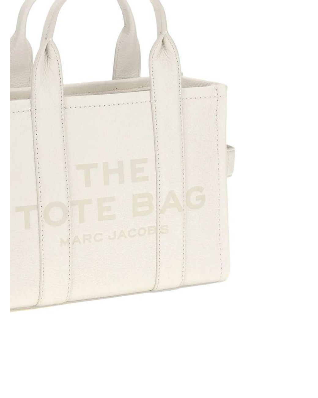 Marc Jacobs White Tote Bag Cow Leather Tote-Bags
