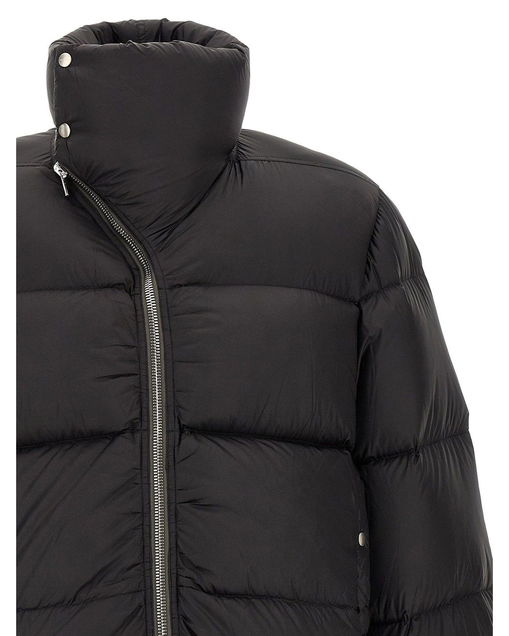 Rick Owens Black Down Jacket for men