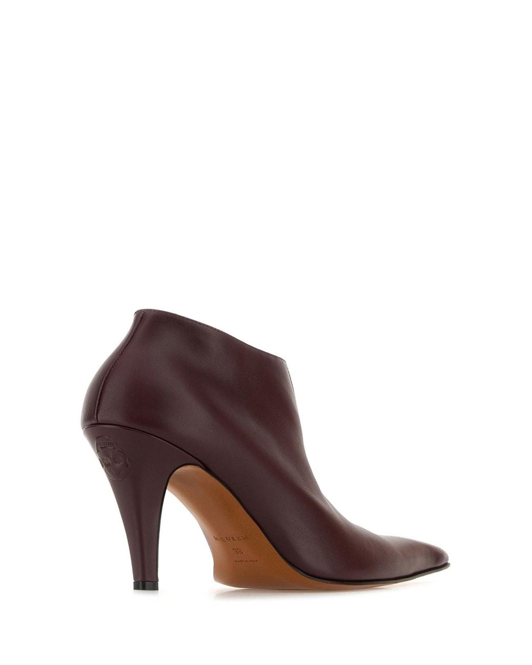McQueen Brown Leather Pumps