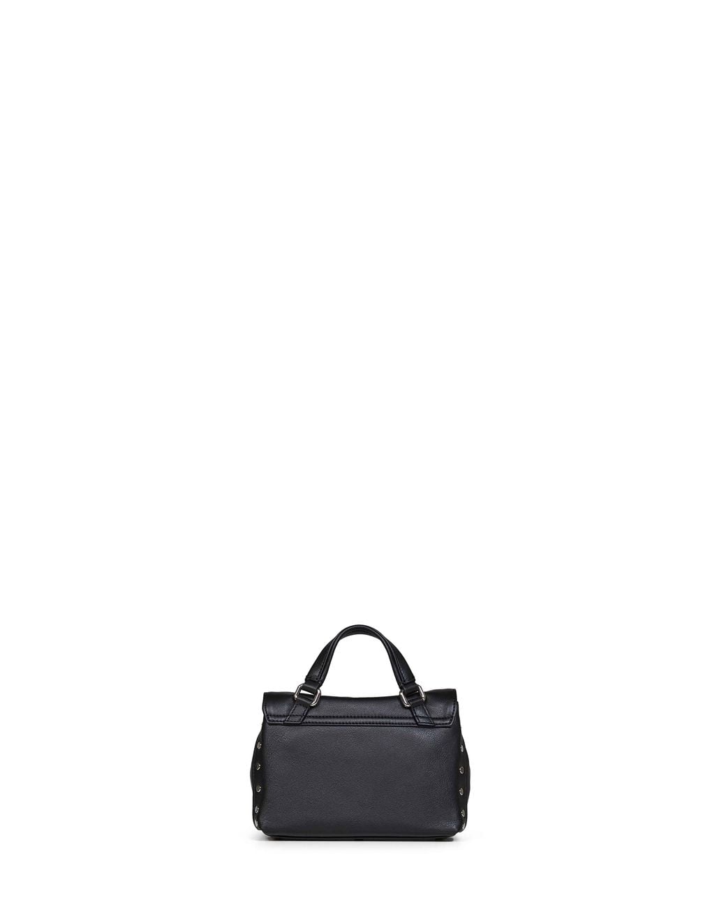 Zanellato Black Handbag Baby Postina Lavagna Bovine Leather Handbags