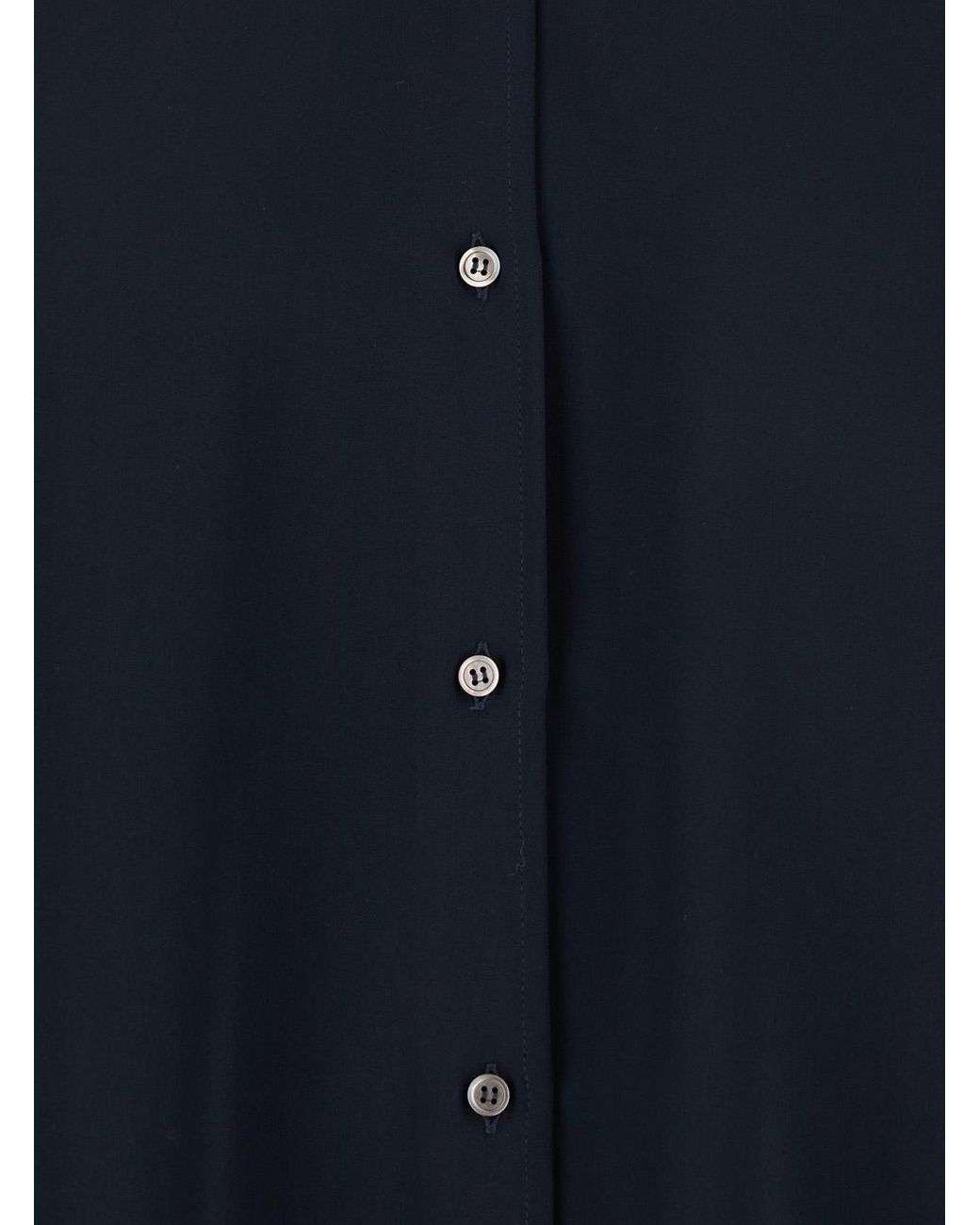 Le Plain Blue Shirt With Classic Collar