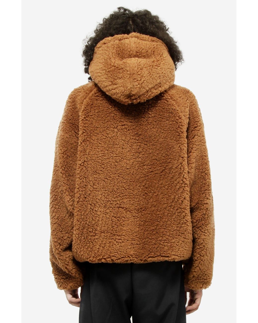 Sunnei Fluffy Hoodie Sweatshirt in Brown for Men Lyst
