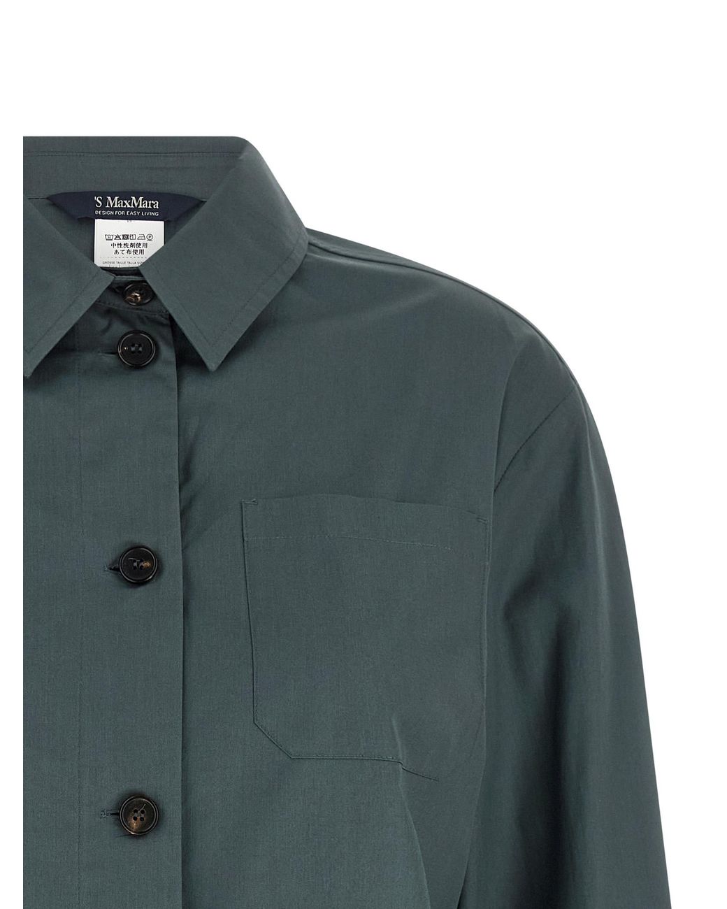 Max Mara Green Cotton Blouse