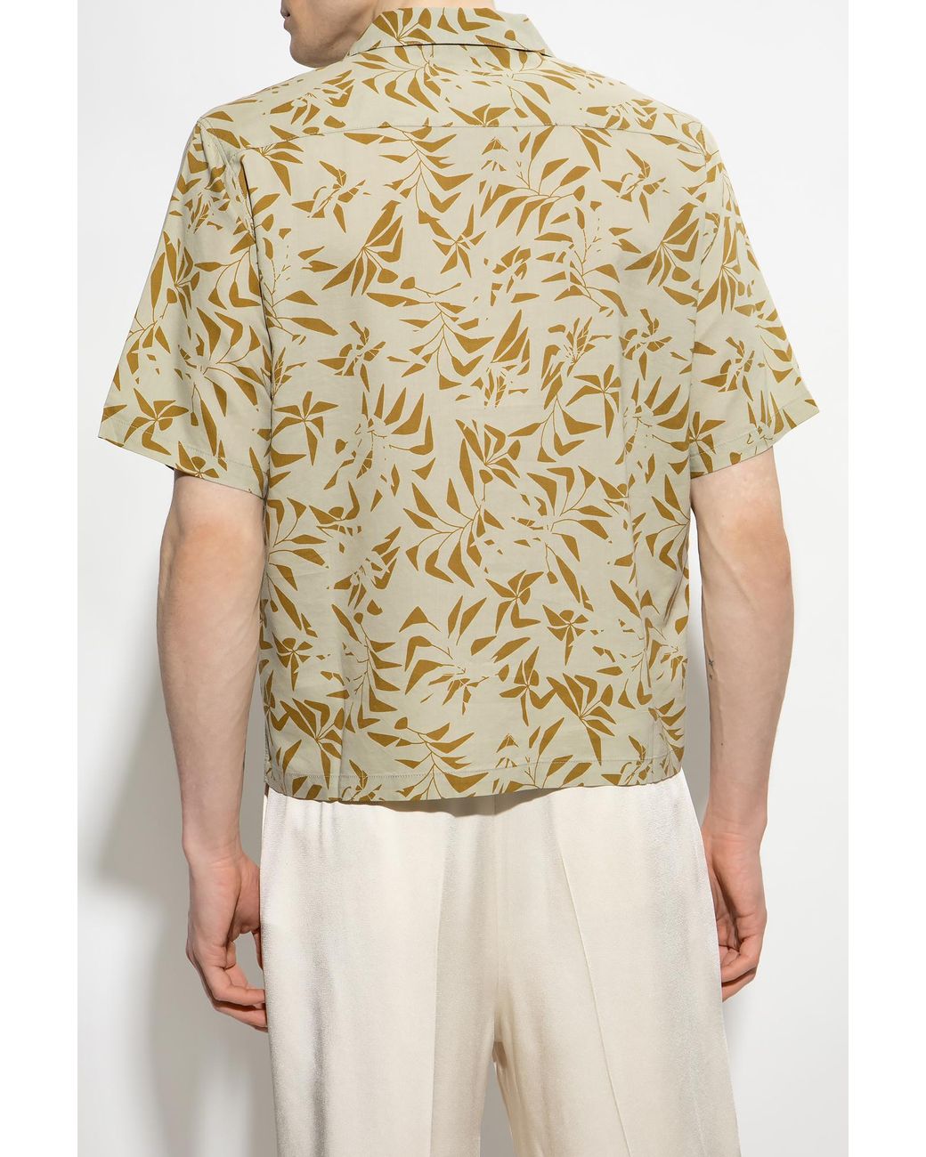 Saint Laurent Floral Shirt in Natural for Men | Lyst