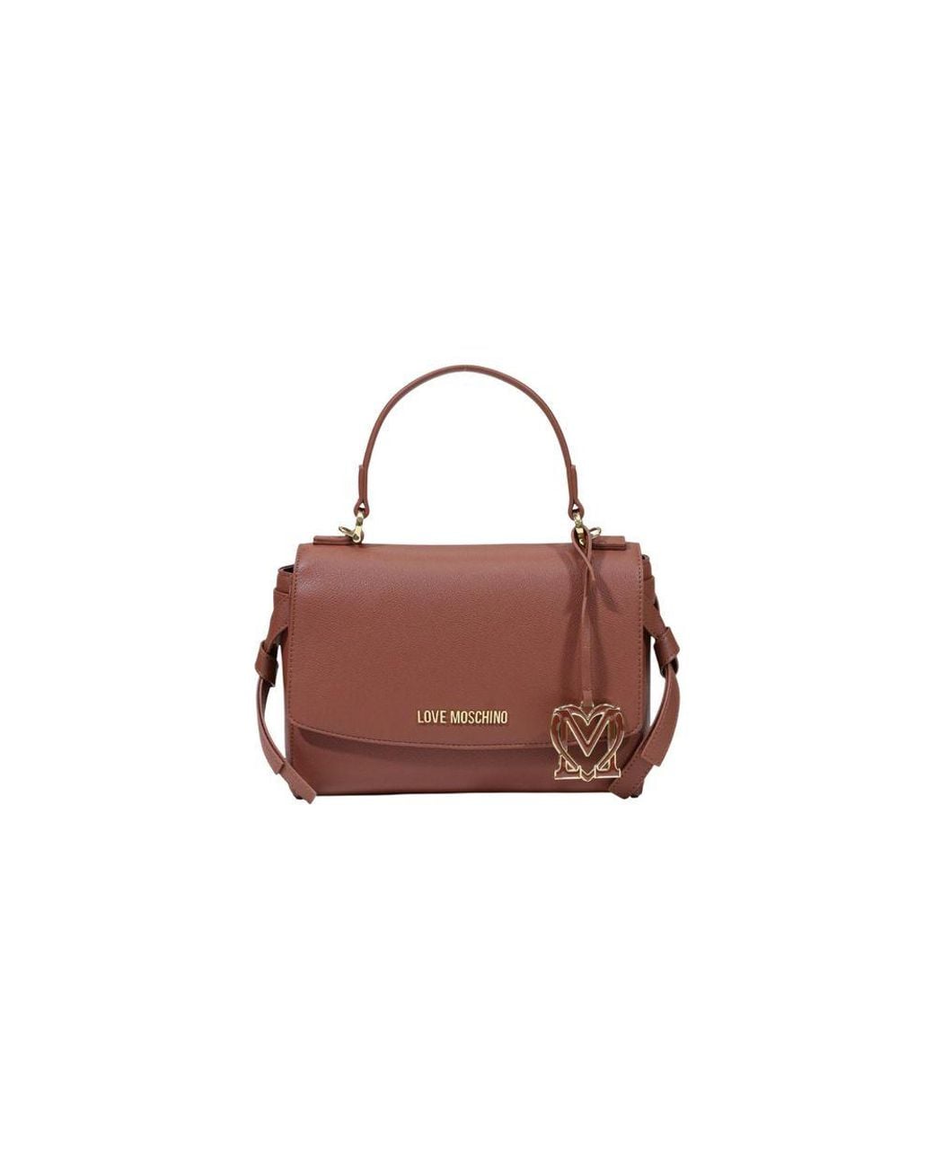 Love Moschino Brown Polyethylene Handbag Bag