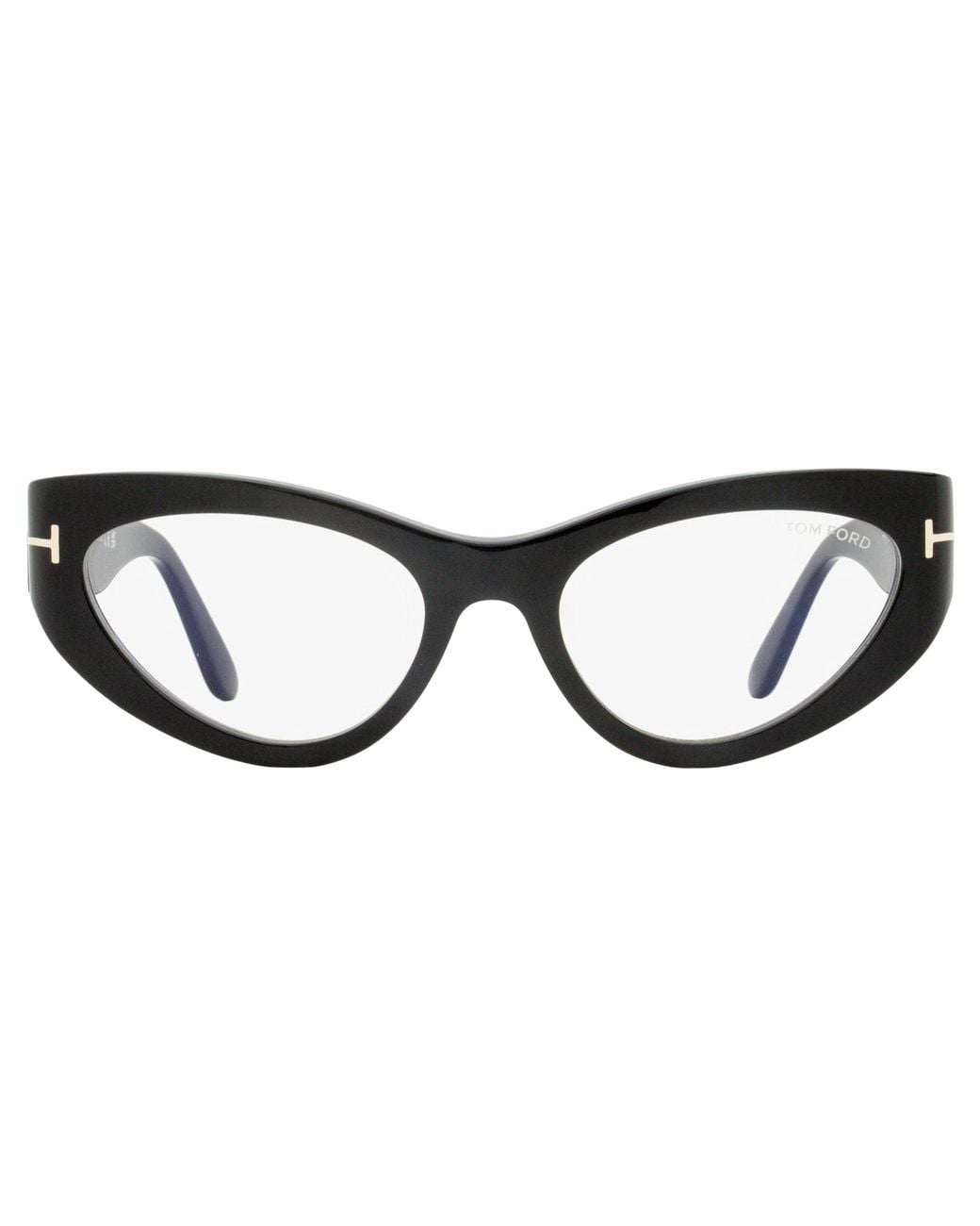 Tom Ford Black Block Cat Eye Eyeglasses Tf6134B 001 55Mm Plastic (Acetate) Sunglasses