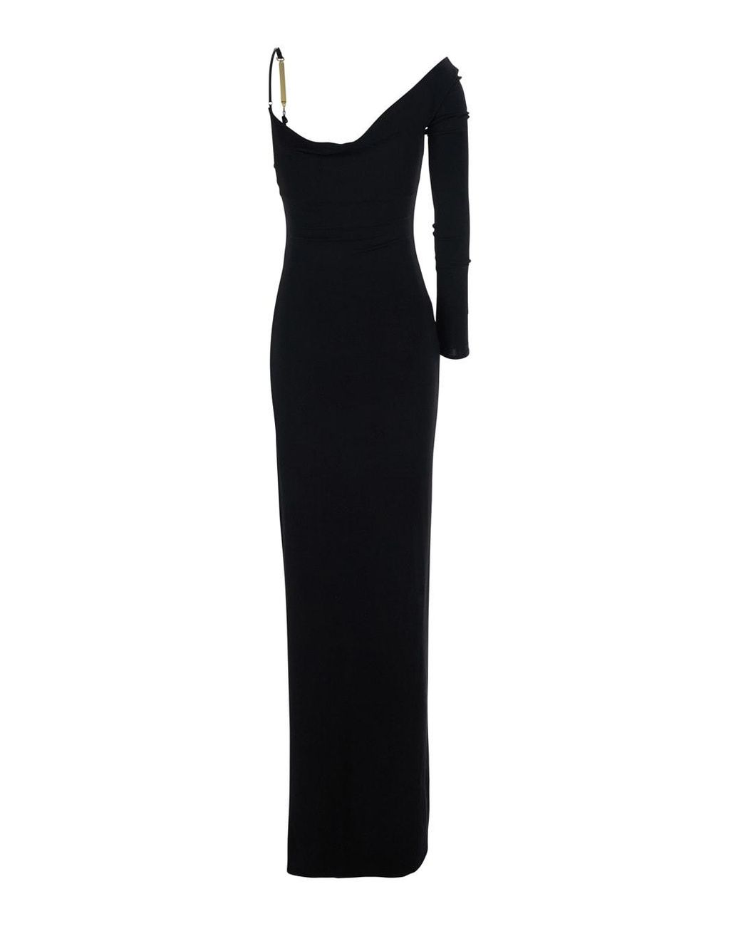 Elisabetta Franchi Black Long Dress
