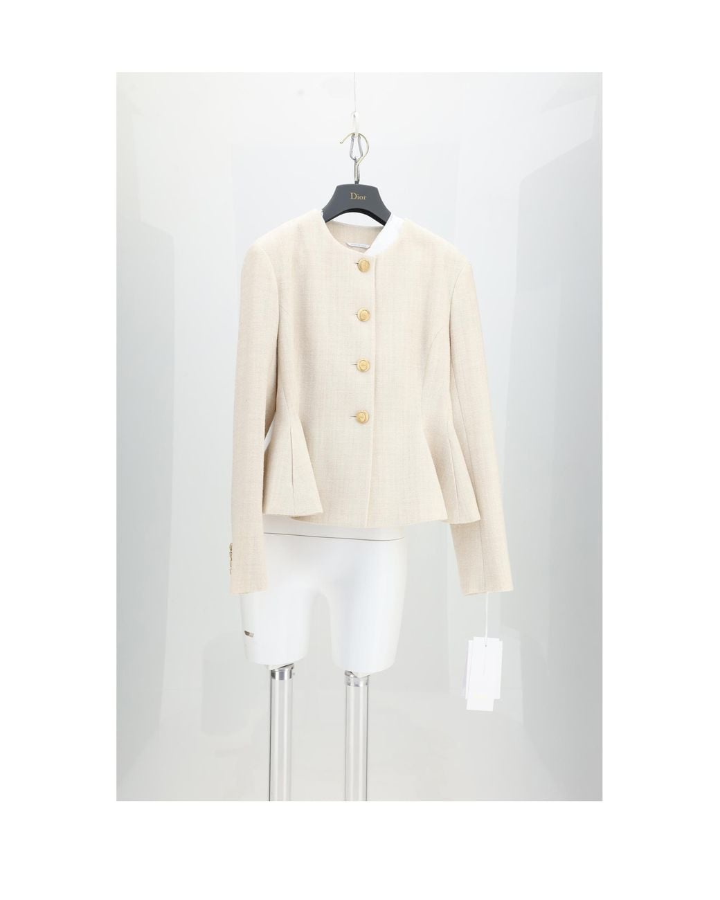 Dior White Mini Skirt Completo