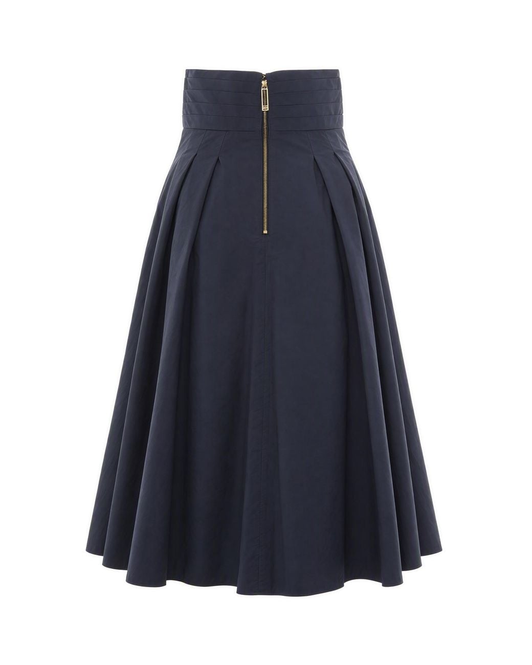 Elisabetta Franchi Blue Taffeta Skirt Polyester