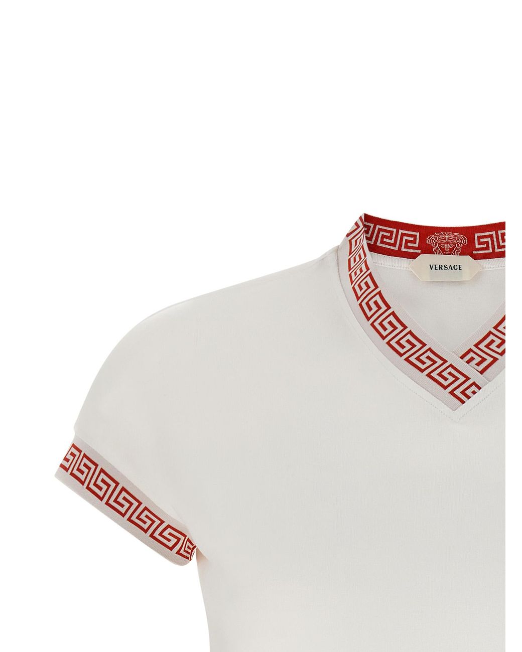 Versace White Cotton T-Shirt
