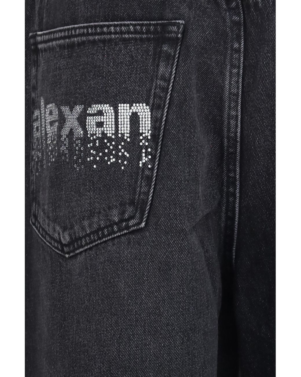 Alexander Wang Blue Crystal Balloon Jeans