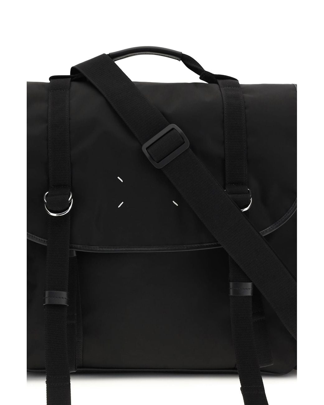 Maison Margiela Black High Tech Messenger Bag for men
