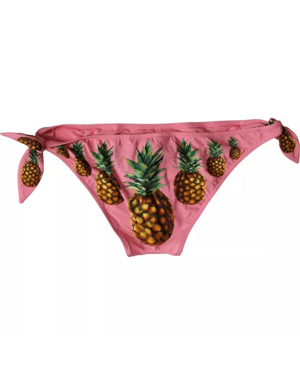 Dolce & Gabbana Red Pineapple Swimsuit Bikini Bottom Swimwear Nylon Elastane Clothing