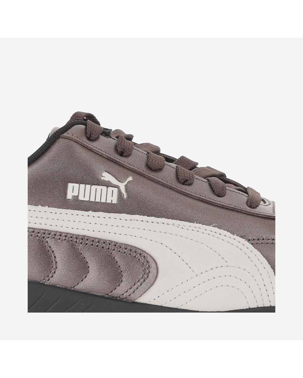 PUMA Brown Sneakers Speedcat Metallic Fabric And Rubber Trainers