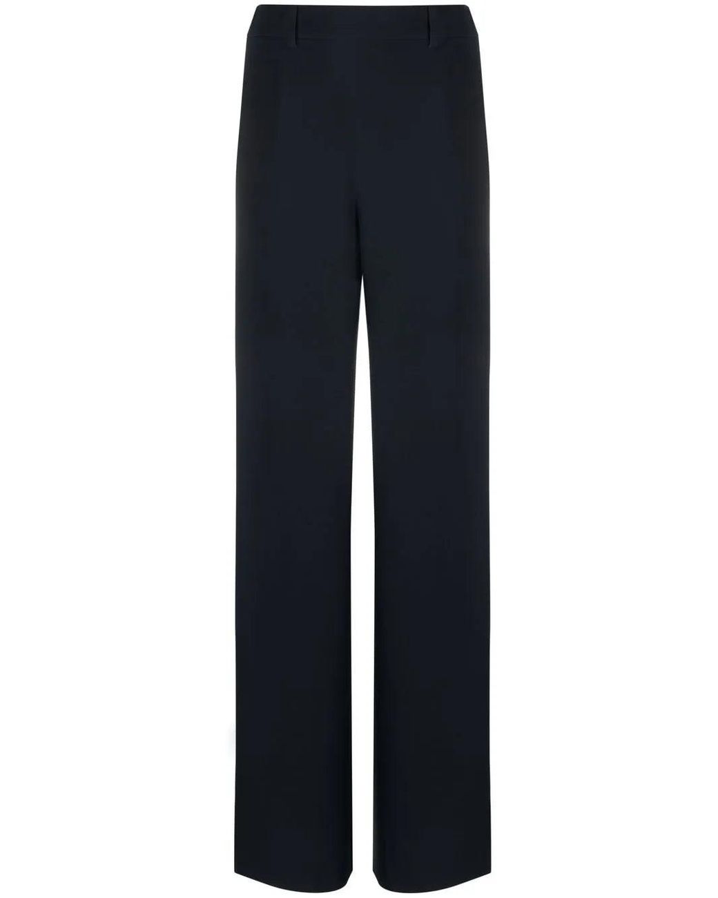 Valentino Blue High-Waisted Wide-Leg Trousers