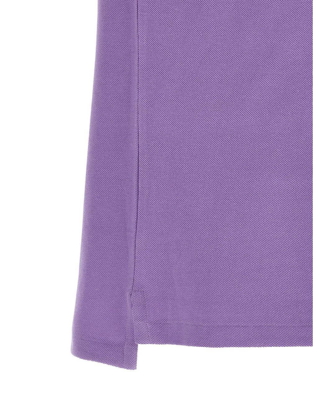 Polo Ralph Lauren Purple Logo-Embroidered Piqué Cotton Polo Shirt for men