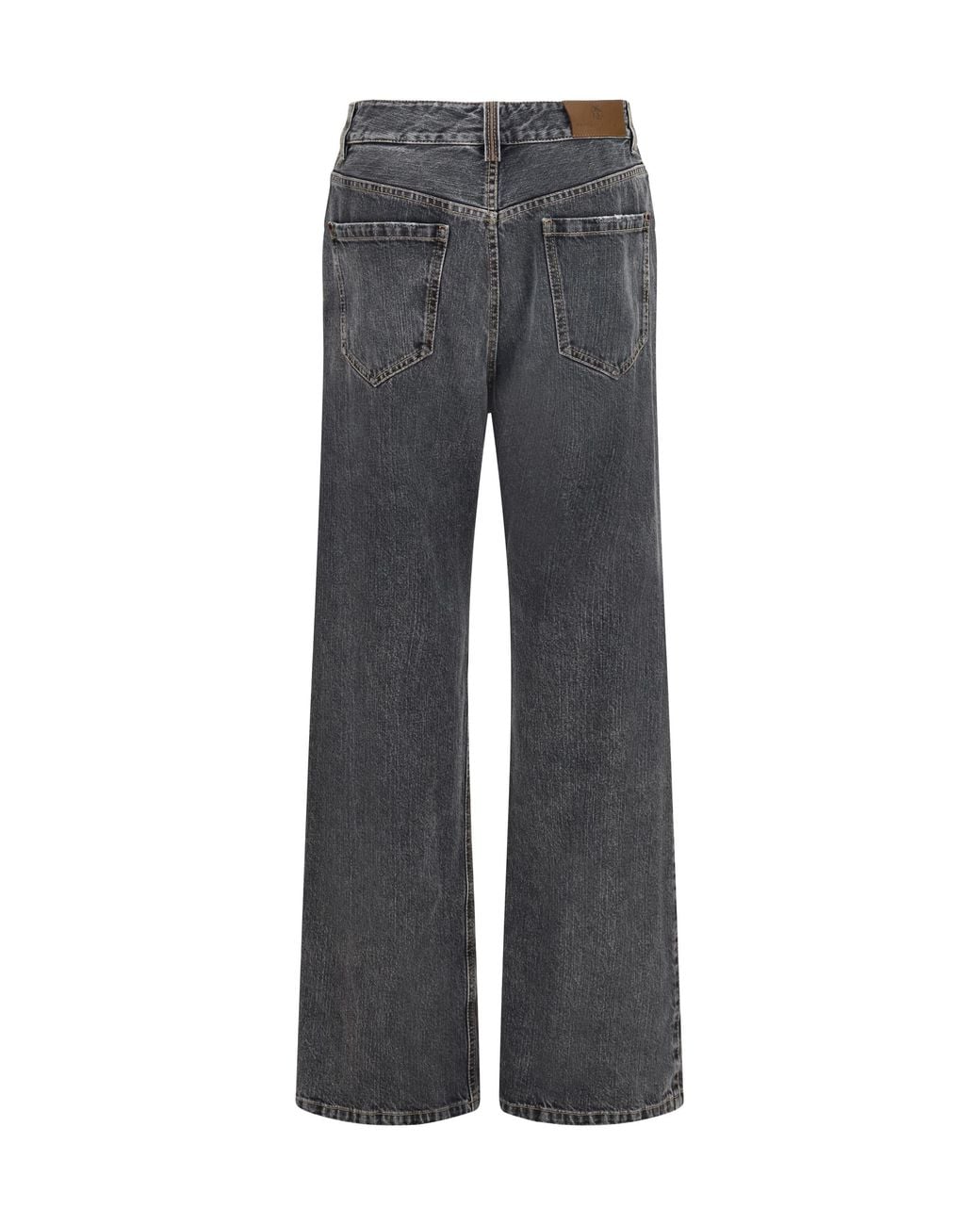 Brunello Cucinelli Gray Straight Jeans Cotton