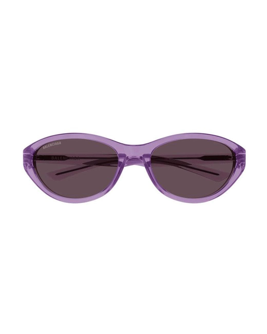 Balenciaga Purple Sunglasses Cat Eye Full Rim, Shiny Frame And Lens Bb0404Sk004
