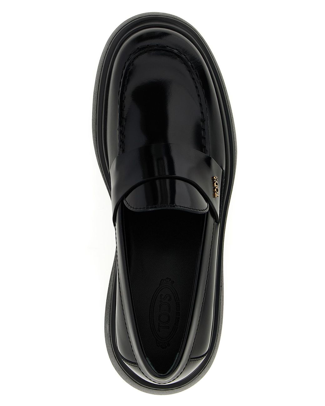 Tod's Black Leather Loafers