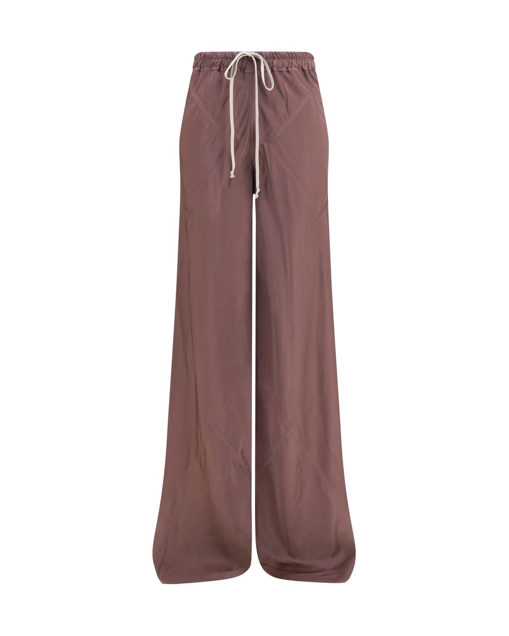 Rick Owens Brown Silk Pants