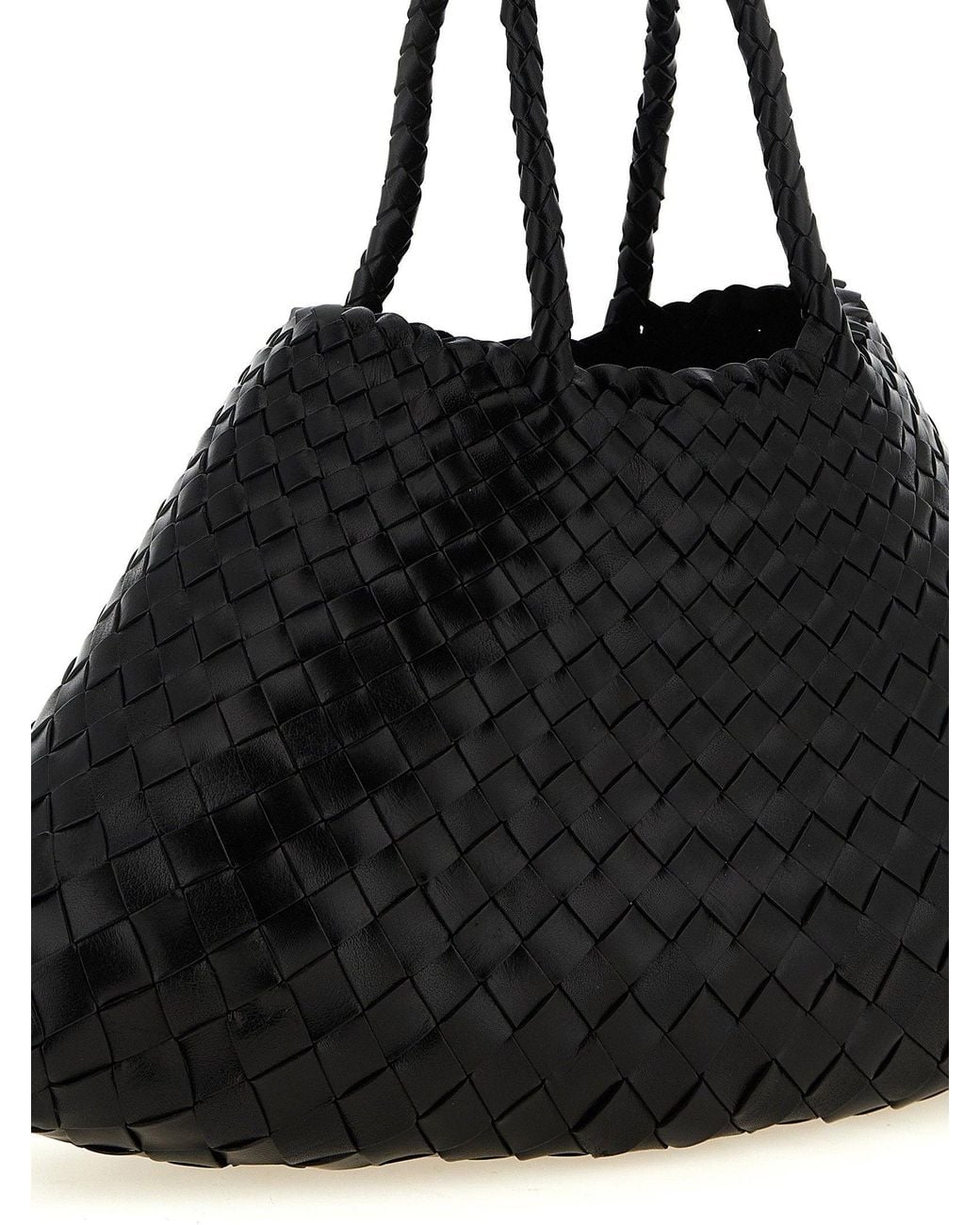 Dragon Diffusion Black Santa Croce Shoulder Bag