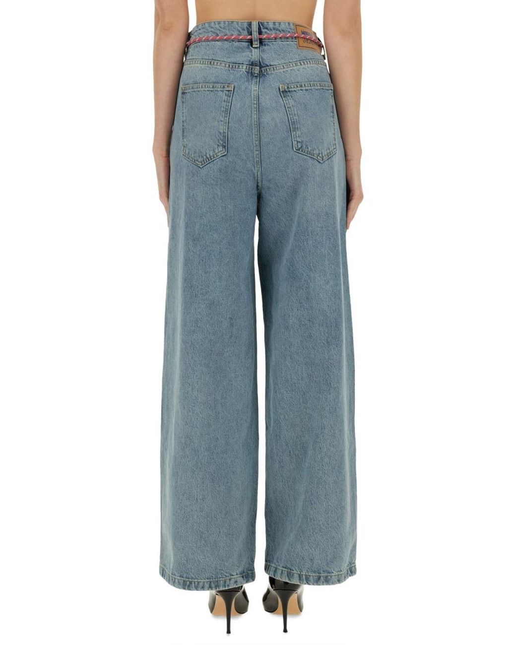 Moschino Blue Moschino Wide Fit Jeans