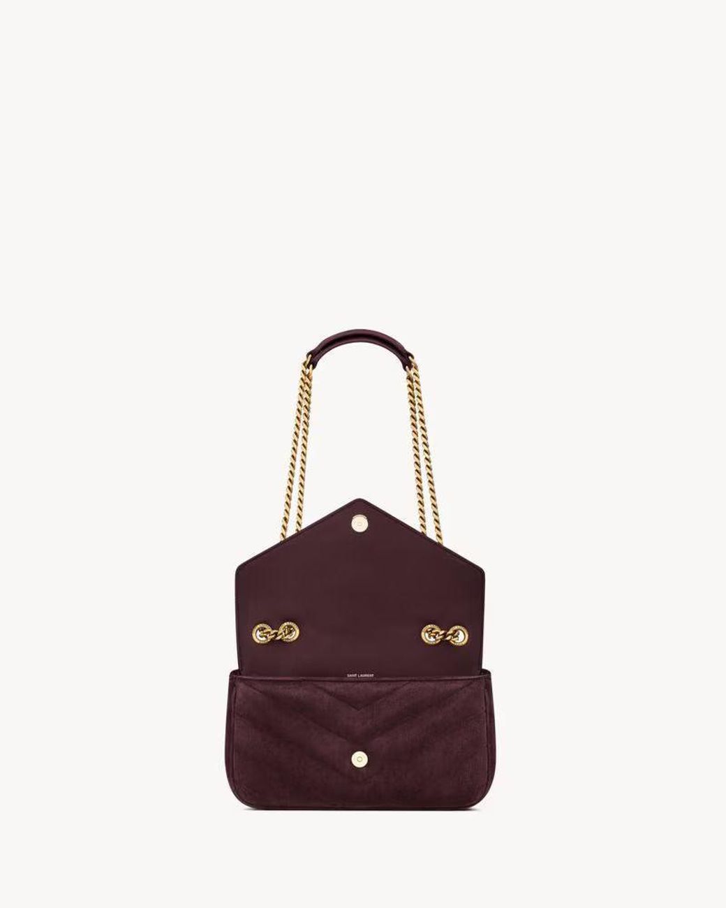 Saint Laurent Red Saint Laurent Sl E26 Shoulder Bag — Burgundy