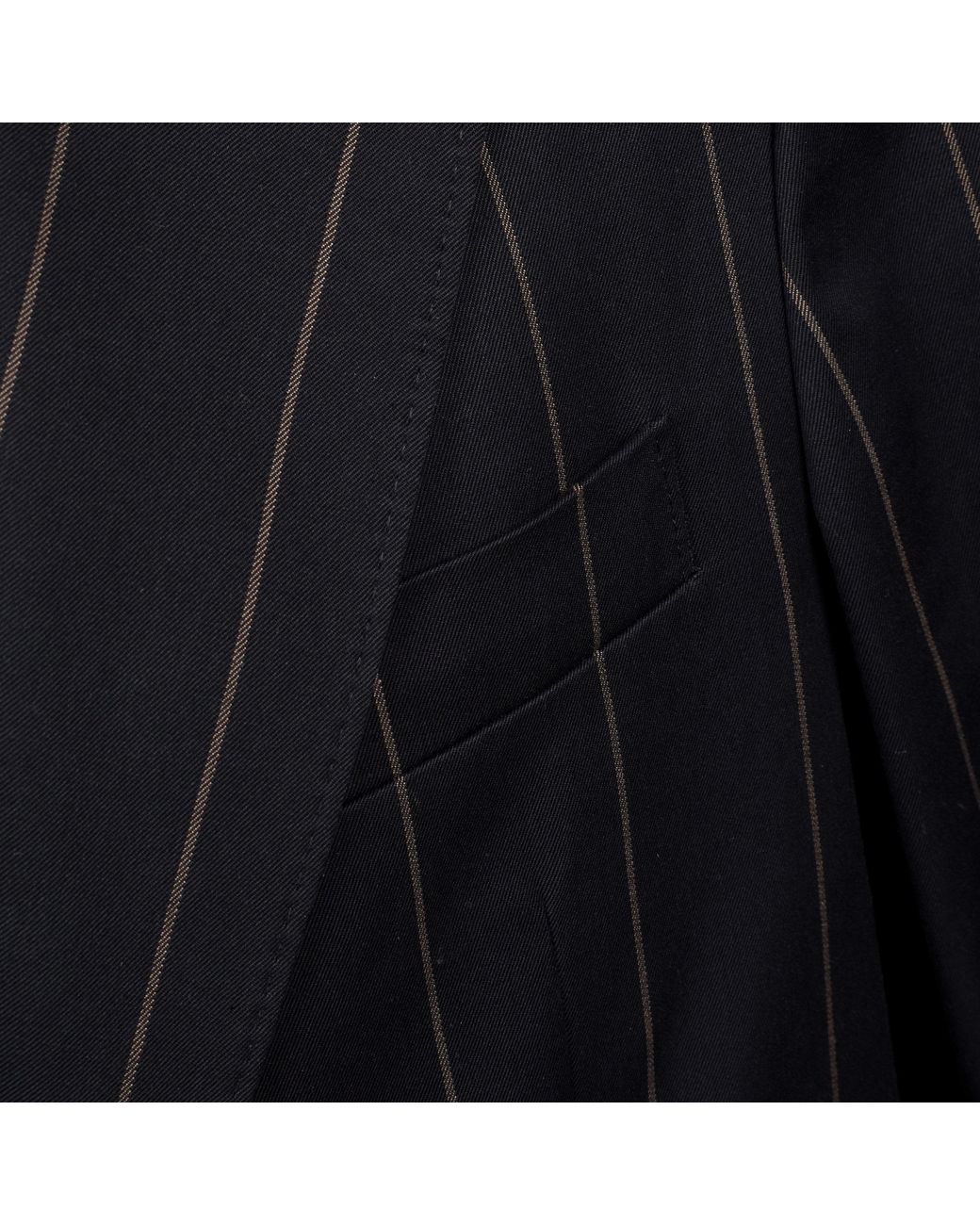 Brunello Cucinelli Blue Wool Striped Suit for men