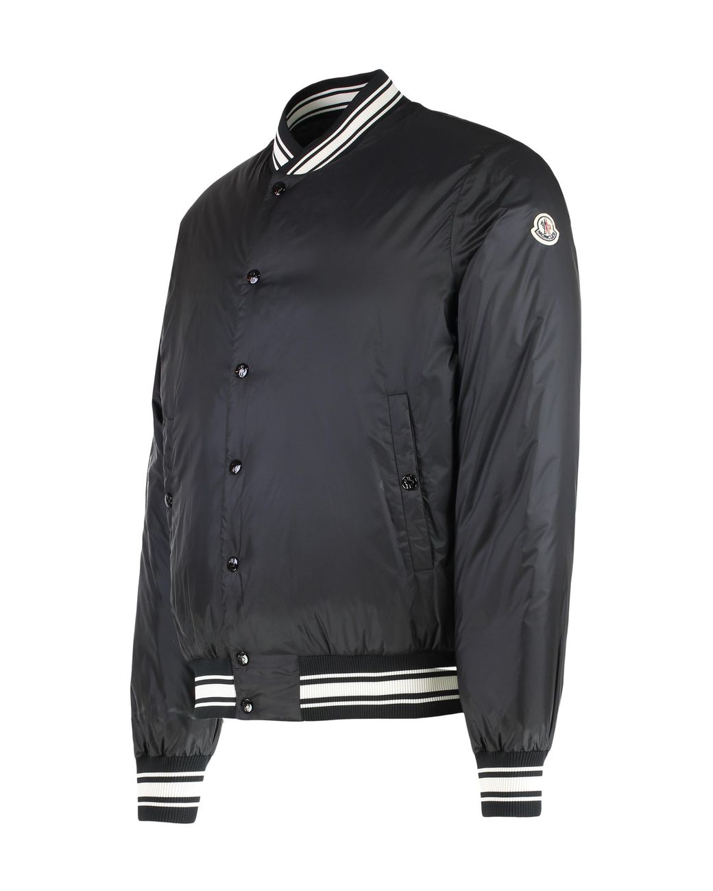 Moncler Black Bouchet Bomber Down Jacket Polyamide for men