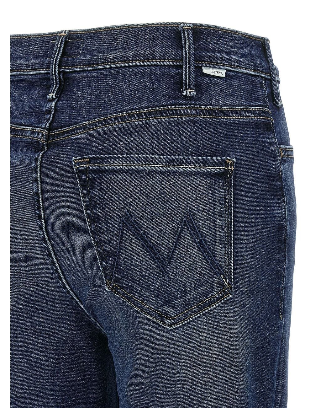 Mother Blue The Hustler Ankle Jeans