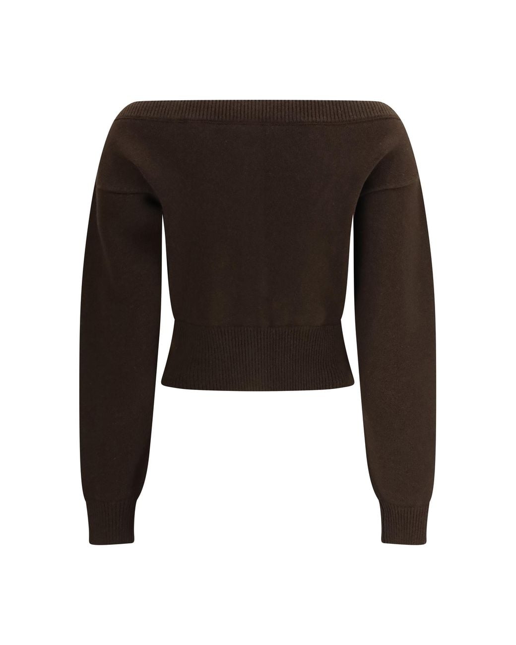 Tom Ford Brown Cardigan Open-Neck Cashmere (Capra Hircus)